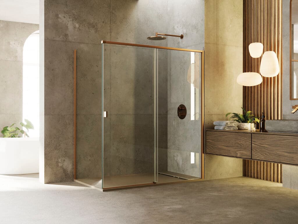 Shower enclosure with Aluminium doors